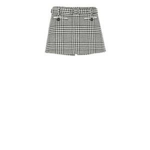 Self-Portrait Pied De Poule Pattern Mini Skirt - NWT